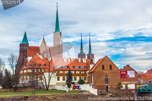 Image of Wroclaw old city panorama