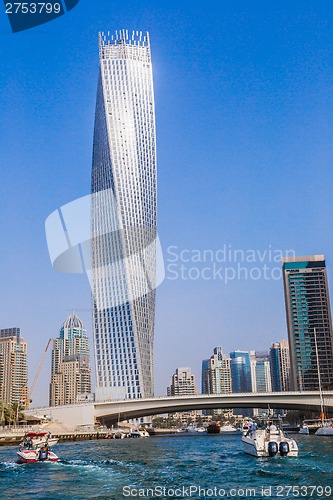 Image of Dubai Marina cityscape, UAE