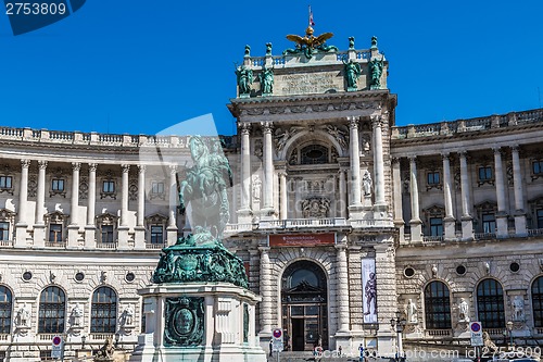 Image of Vienna Hofburg Imperial Palace at day, - Austria