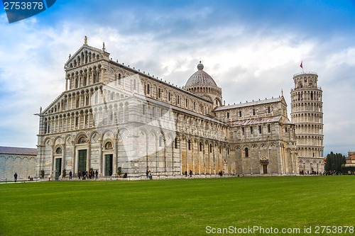 Image of Cathedral and Leaning Tower of Pisa