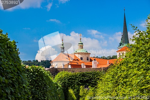 Image of Cityscape of Prague in summer.