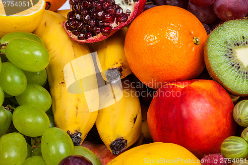 Image of Huge group of fresh fruits