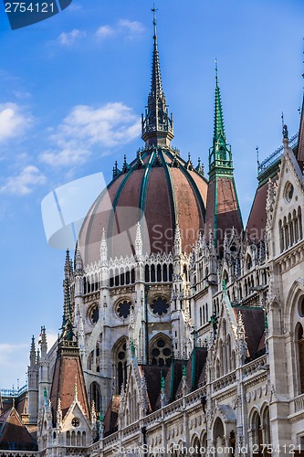 Image of The building of the Parliament in Budapest, Hungary