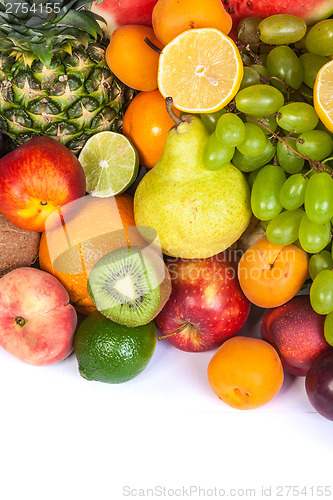 Image of Huge group of fresh fruits