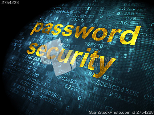 Image of Privacy concept: Password Security on digital background