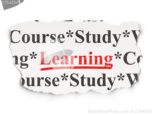Image of Education concept: Learning on Paper background