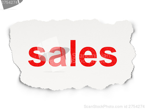 Image of Marketing concept: Sales on Paper background