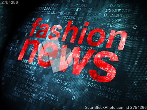Image of News concept: Fashion News on digital background