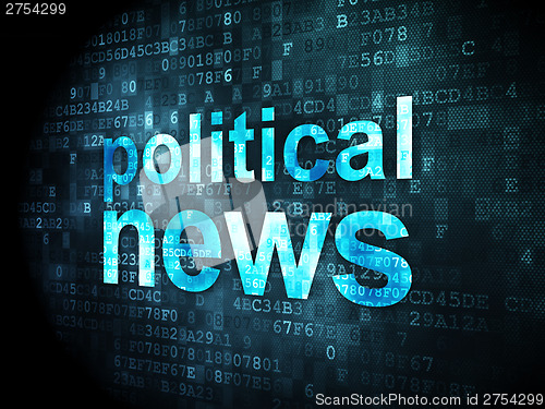 Image of News concept: Political News on digital background