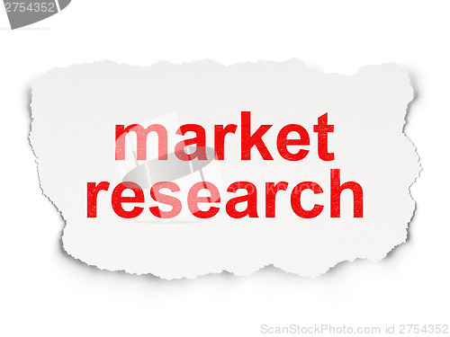 Image of Marketing concept: Market Research on Paper background