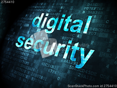 Image of Privacy concept: Digital Security on digital background
