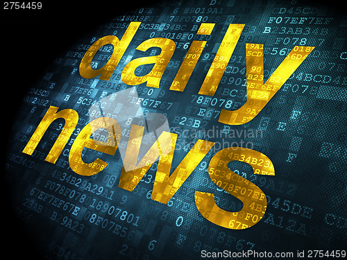 Image of News concept: Daily News on digital background
