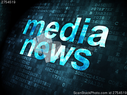 Image of News concept: Media News on digital background