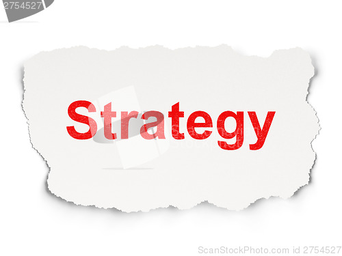 Image of Finance concept: Strategy on Paper background