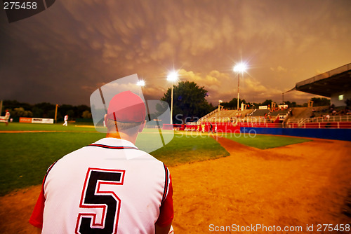 Image of Evening baseball