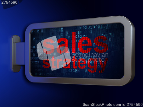 Image of Advertising concept: Sales Strategy on billboard background