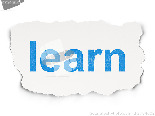 Image of Education concept: Learn on Paper background