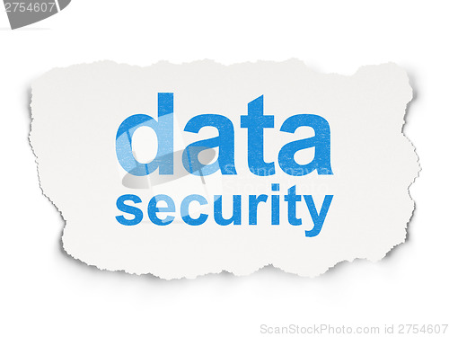 Image of Safety concept: Data Security on Paper background