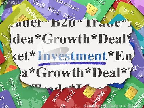 Image of Finance concept: Investment on Credit Card background