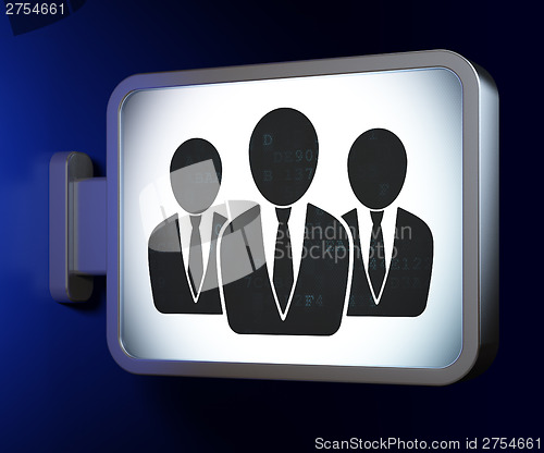 Image of Law concept: Business People on billboard background