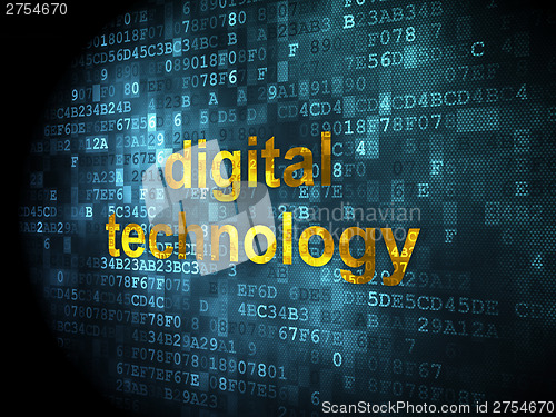 Image of Information concept: Digital Technology on digital background