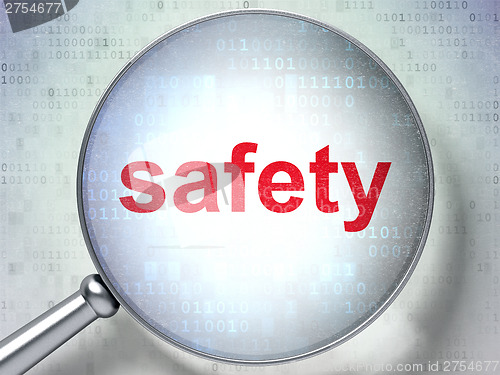 Image of Protection concept: Safety with optical glass