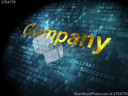 Image of Business concept: Company on digital background