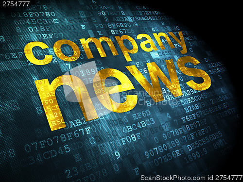 Image of News concept: Company News on digital background