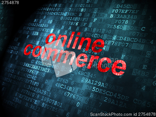 Image of Business concept: Online Commerce on digital background