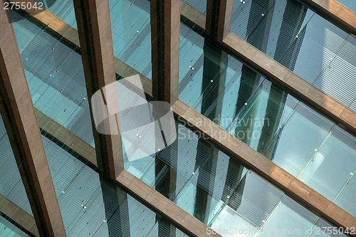 Image of Abstract picture of a modern building