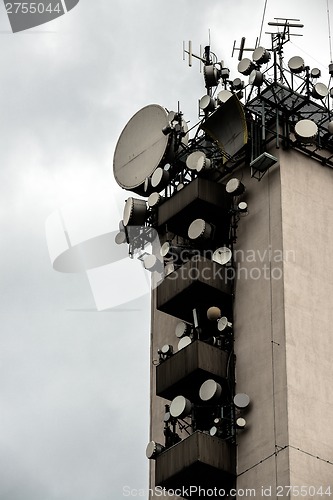 Image of Communications tower against sky