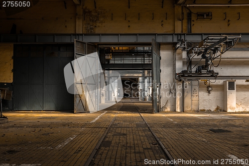 Image of Industrial interior of an old factory