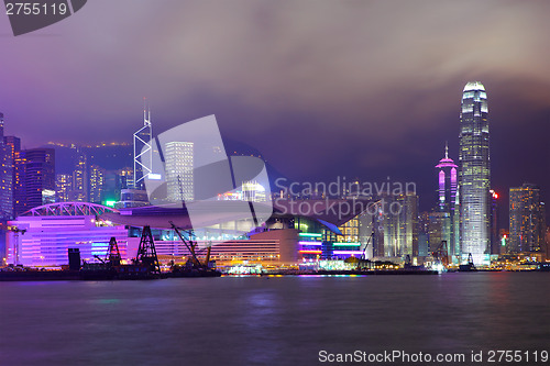 Image of Hong Kong cityscape at night