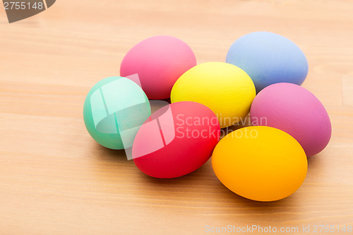 Image of Colourful painted easter egg