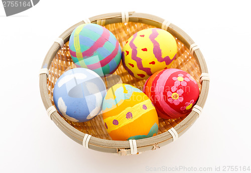 Image of Easter egg in basket