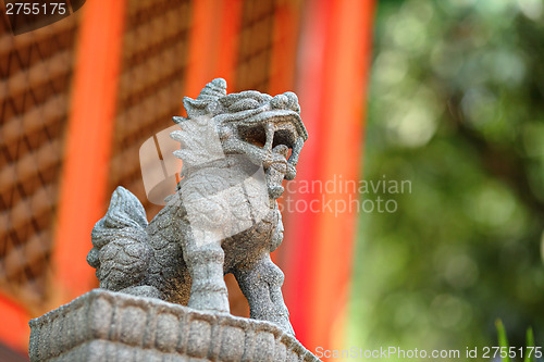 Image of Lion stone statue