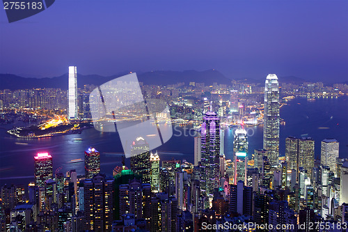 Image of Hong Kong at night