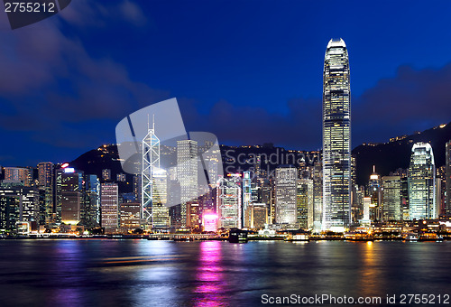 Image of Hong Kong city at night