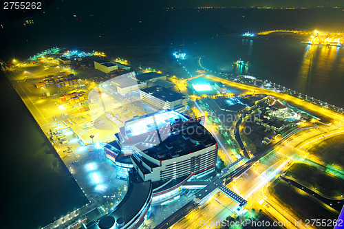 Image of Osaka city at night