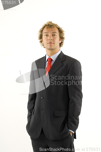 Image of Handsome businessman in a studioshot