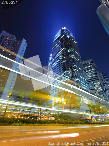 Image of Hong Kong cityscape with traffic