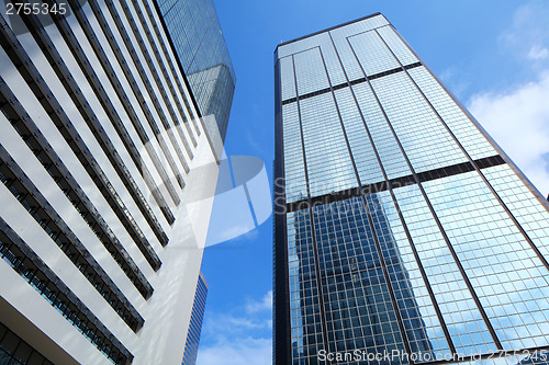 Image of Modern building to sky