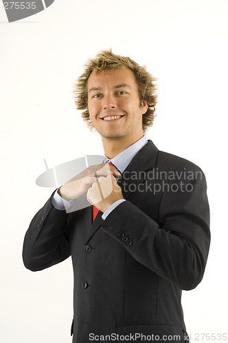 Image of Handsome businessman in a studioshot