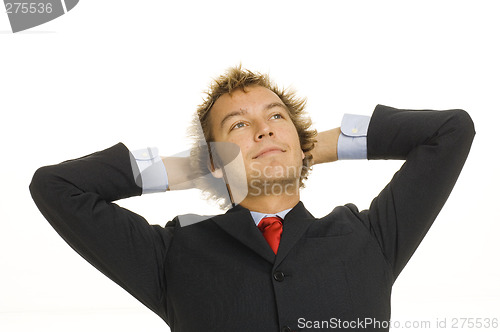 Image of Handsome businessman in a studioshot