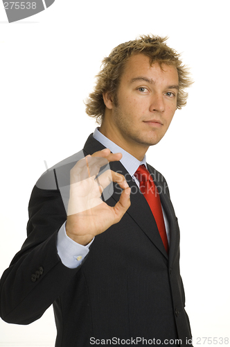 Image of Handsome businessman in a studioshot