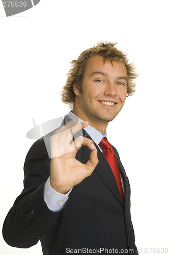 Image of Handsome businessman in a studioshot