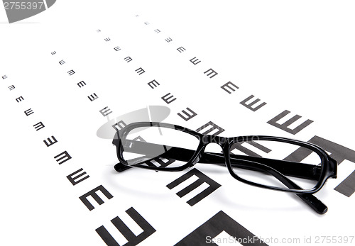 Image of Eyechart and glasses