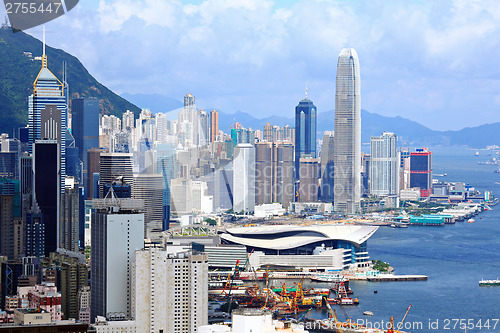 Image of Central business district in Hong Kong