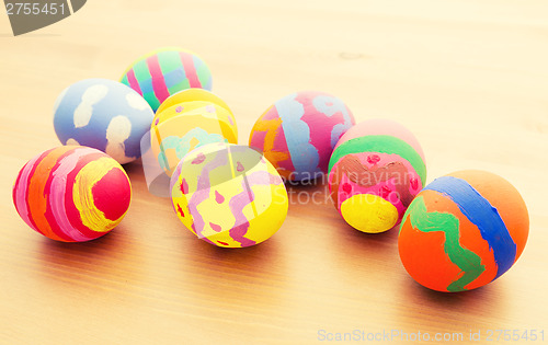 Image of Children drawing easter egg