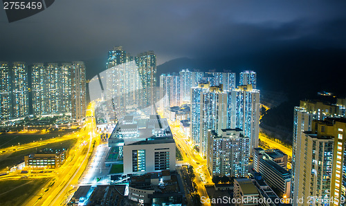 Image of Hong Kong city at night